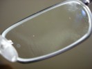 EyeBuyDirect review - cracked anti-reflective coating due to hot water 2