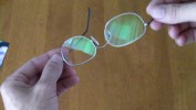 GlassesShop review - 2009 - glasses 3 - inspecting anti-reflective coating